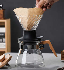 Bundle Selection: V60 Immersion Switch Dripper V02 Bundle: Glass Server, Coffee Dripper, Paper Filter