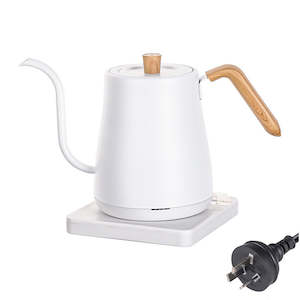 Electric Kettles: Electric Gooseneck Kettle for Pour-over Coffee White 800ML 1000W