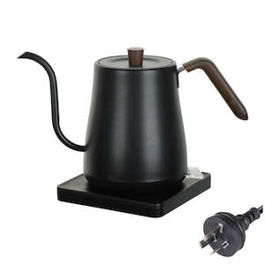 Electric Gooseneck Kettle for Pour-over Coffee Black 800ML 1000W