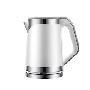Double Layer Electric Kettle White 2L 1500W