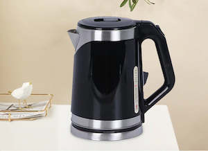 Double Layer Electric Kettle Black 2L 1500W