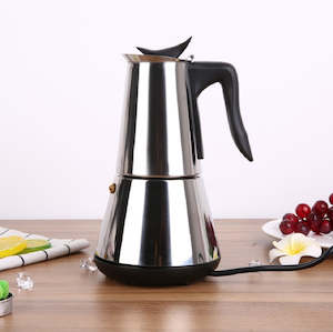 Moka Pots: 300ML Electric Moka Pot – Stainless Steel