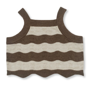 Grown: Summer Knit Top | Mud / Coconut (LUCKY LAST!)