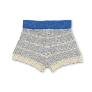 Grown: Organic Rib Shorts | Aqua / Milk