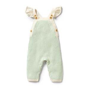 Knitted Ruffle Overall | Mint Green (LUCKY LAST!)