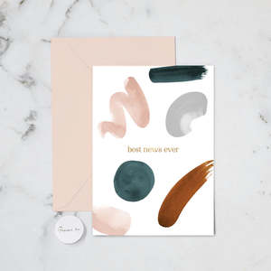 Best News Organic Shape | Greeting Card