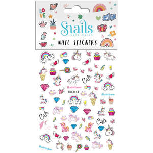 Snails Nail Stickers | Unicorn Rainbow | White Fox & Co NZ