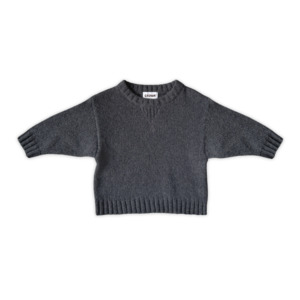 Grown: Grown | Merino Blend Knit Pull Over | Charcoal
