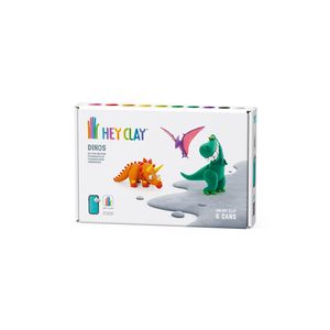 Hey Clay: Hey Clay Dinos Pterodactylus, Triceratops & Tyrannosaurus | 6 Cans