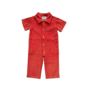 All: Grown Organic Cord Boilersuit - Sauce
