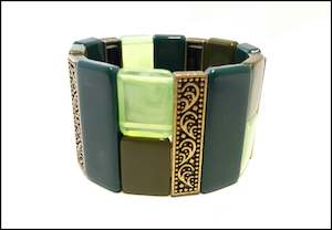 Bracelets & Cuffs: Avocado Green Cuff