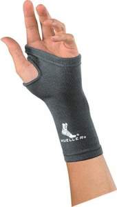 MUE7605 LIGHT WEIGHT CONTOURED ELASTIC WRIST SUPPORT BLACK