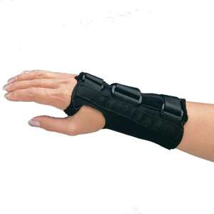 COMFORT COOL D-RING LONG LENGTH WRIST SPLINT WITH ALUMINIUM VOLAR SUPPORT LATEX FREE