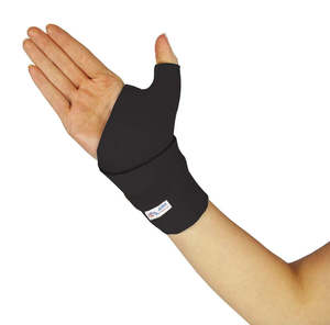 Wrist Braces Maximum: JURAPRENE WRIST THUMB WRAP - BLACK
