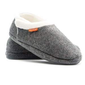 Slippers: ARCHLINE ORTHOTIC SLIPPERS, CLOSED HEEL, GREY MARL
