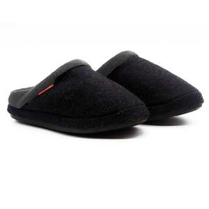 Slippers: ARCHLINE ORTHOTIC SLIPPERS, CHARCOAL MARL, SLIP ON