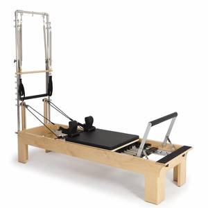 PILATES WOOD REFORMER WITH HALF TRAPEZE