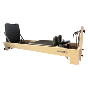 Pilates Equipment: PILATES WOOD REFORMER 33CM BED HEIGHT