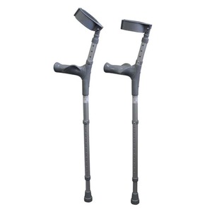 Crutches: FOREARM CRUTCHES - LIGHTWEIGHT, DURABLE, DUAL ADJUSTABLE SECTIONS