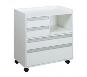 Trolleys: PODIATRY CABINET WITH DRILL SLIDER AND SOFT CLOSE RUNNERS