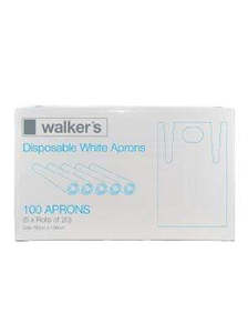 WALKER DISPOSABLE WHITE APRONS