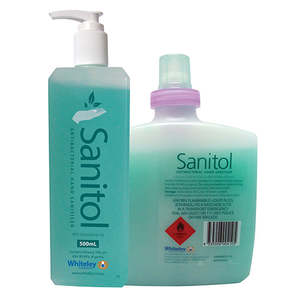 Skin Cleansing Protection: SANITOL ANTIBACTERIAL HAND SANITISER DISPENSER FOR 1 LITRE