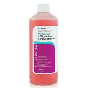 MICROSHIELD 4 CHLORHEXIDINE SURGICAL HANDWASH (PINK) 500ML