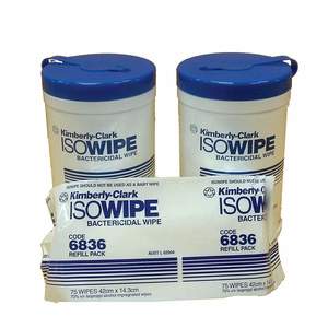 Surface Instrument Cleaning: KIMBERLY CLARK ISOWIPES CANISTER AND REFILLS