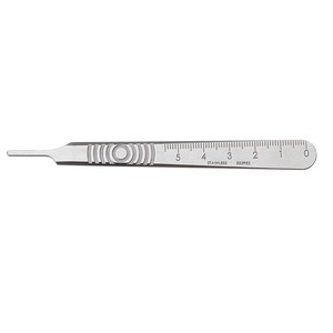 Surgical Blades: SWANN MORTON SCALPEL HANDLE - STAINLESS STEEL