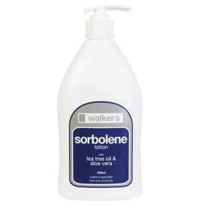 Sorbolene: WALKERS SORBOLENE LOTION + TEA TREE OIL WITH ALOE500ML PUMP