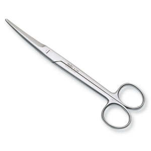 CHROME PLATED CURVED MAYO SCISSORS