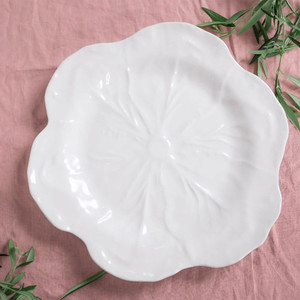 Melamine Cabbage Round Platter 40cm White Sands Interiors