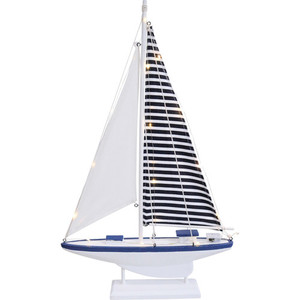 Products: Sail Boat Large with LED lights White Sands Interiors
