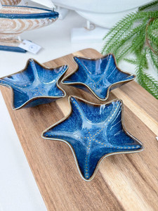 Products: Ceramic starfish bowl - Navy White Sands Interiors