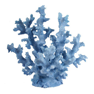 Products: Blue Faux Coral Sculpture White Sands Interiors