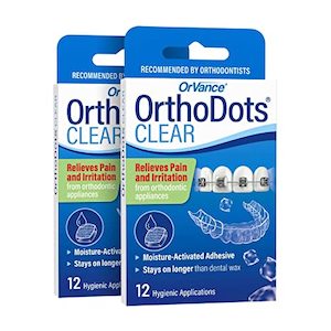 Oral Care: OrthoDots CLEAR Relief for Braces & Aligners 16 PACK