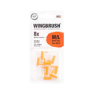 Oral Care: WINGBRUSH® Refill Set Medium/Large 8ct
