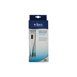 First Aid Self Testing: Apex Thermometer Digital Beeper