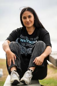 Merch: Black Oversized Whītiki Tee