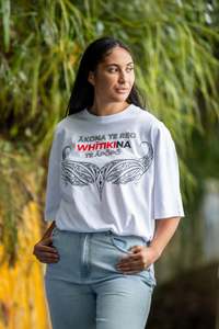 Merch: White Oversized Whītiki Tee