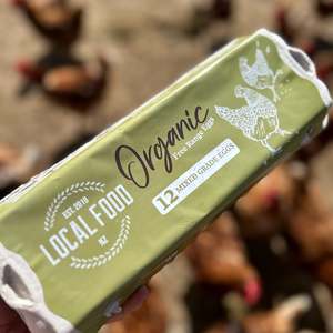 Manawatu Organic Free Range Eggs - 1 DOZEN (Available for courier)