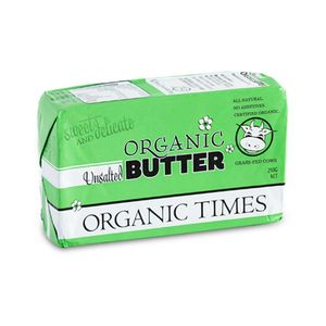 Tofu Tempeh Proteins: Organic Times Organic Butter - Unsalted 250 g block