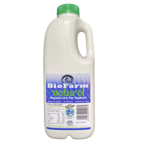Tofu Tempeh Proteins: Local Organic BioFarm Yoghurt - Reduced Fat 1 L