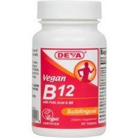 Products: Deva Sublingual Vitamin B12 - 1000 mcg 90 tabs Deva Nutrition