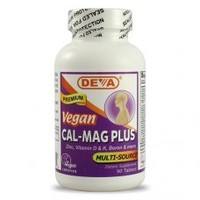 Products: Deva Cal-Mag Plus 90 tabs Deva Nutrition