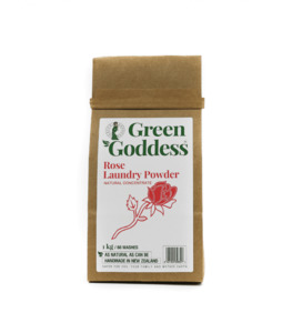 GREEN GODDESS LAUNDRY POWDER ROSE 1KG - Whole Heart