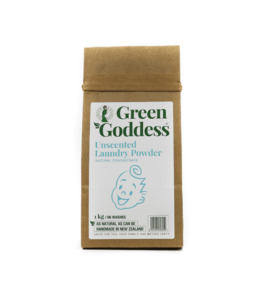 GREEN GODDESS LAUNDRY POWDER UNSCENTED 1KG - Whole Heart