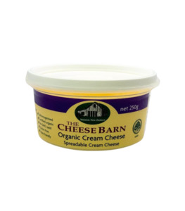 Products: Cheese Barn Organic Cream Cheese 250g Creamy Spread