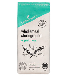 Products: Wholemeal Organic Stoneground Flour 800g Organic Flour Ceres Organics