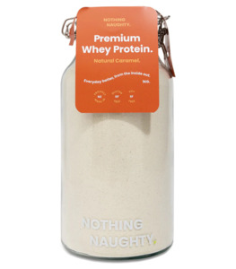 Products: Nothing Naughty Whey Protein Caramel 1kg Great Taste, No Nasties